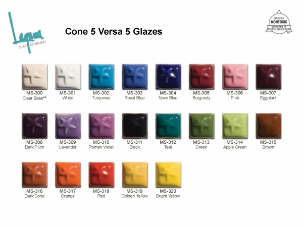 MS-LAGUNA VERSA創新無鉛釉 Versa5 Glazes