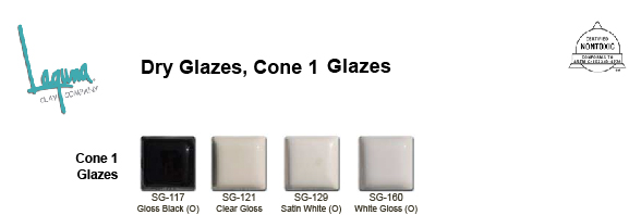 乾粉 Cone 1 Dry Glazes (1150°C)